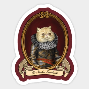 Renaissance Cat - Sir Claudius Tunabreath Sticker